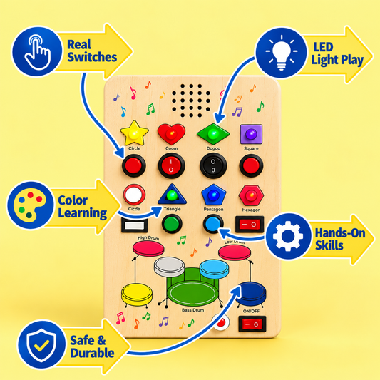 BrightMind Wooden Busy Board